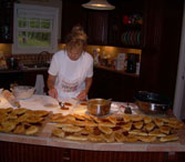 Busy making Fried Peach Pies